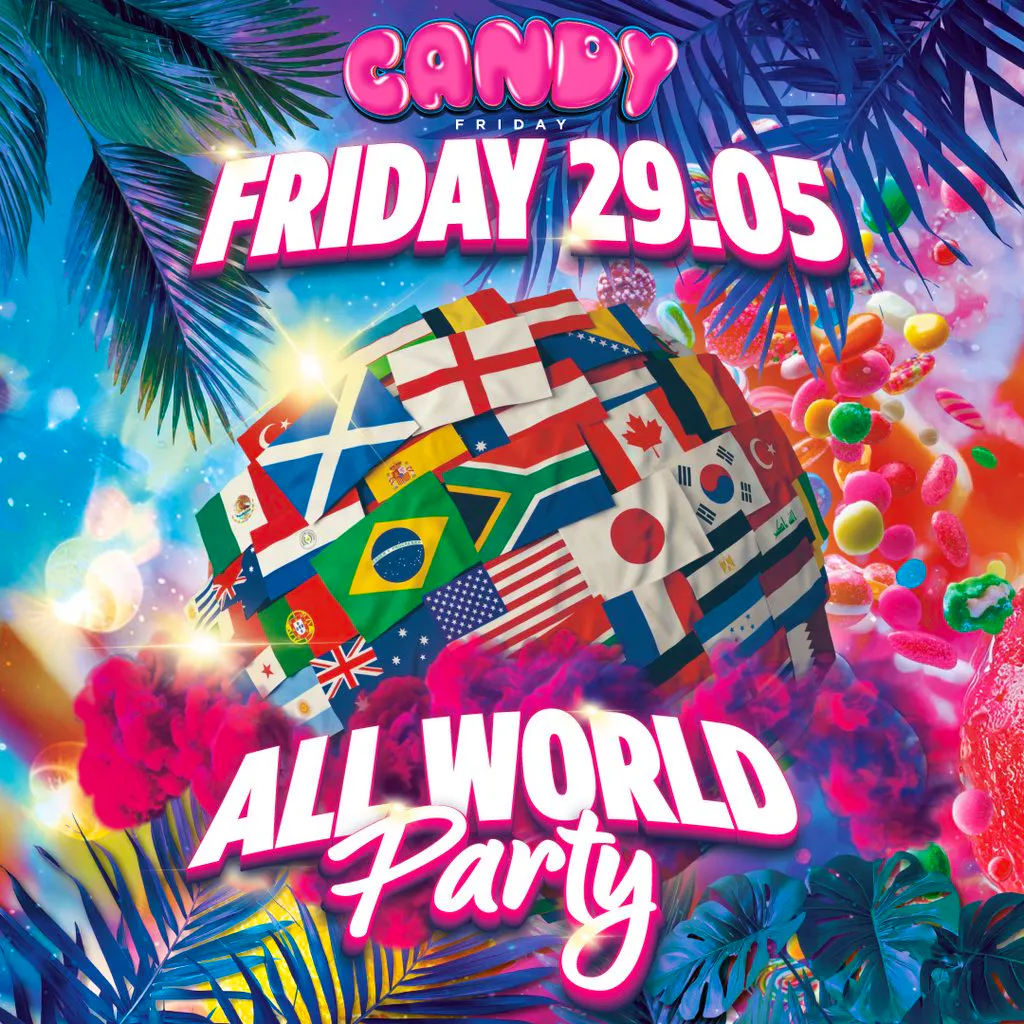 Candy Friday - ALL WORLD PARTY at Boteco Do Brasil at BOTECO DO BRASIL