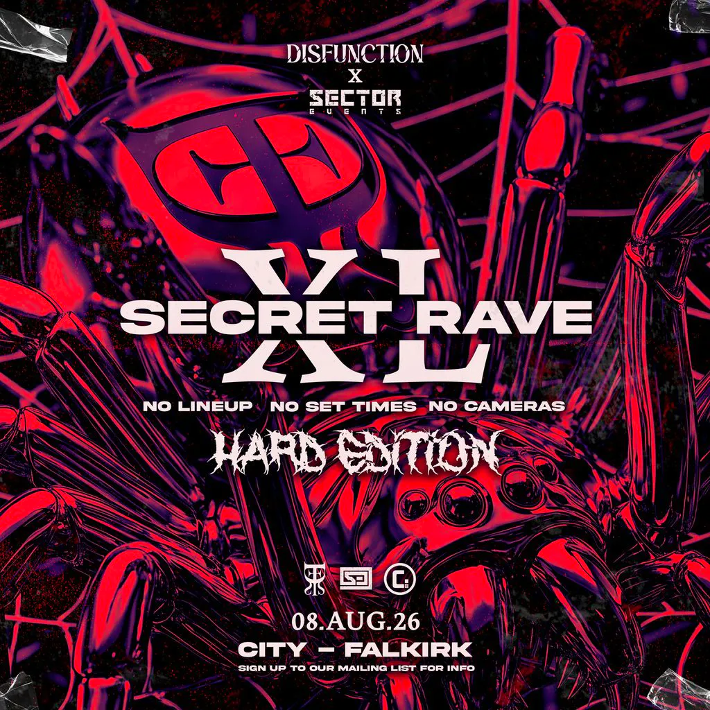 DISFUNCTION x SECTOR: SECRET RAVE - Hard Edition at City Falkirk