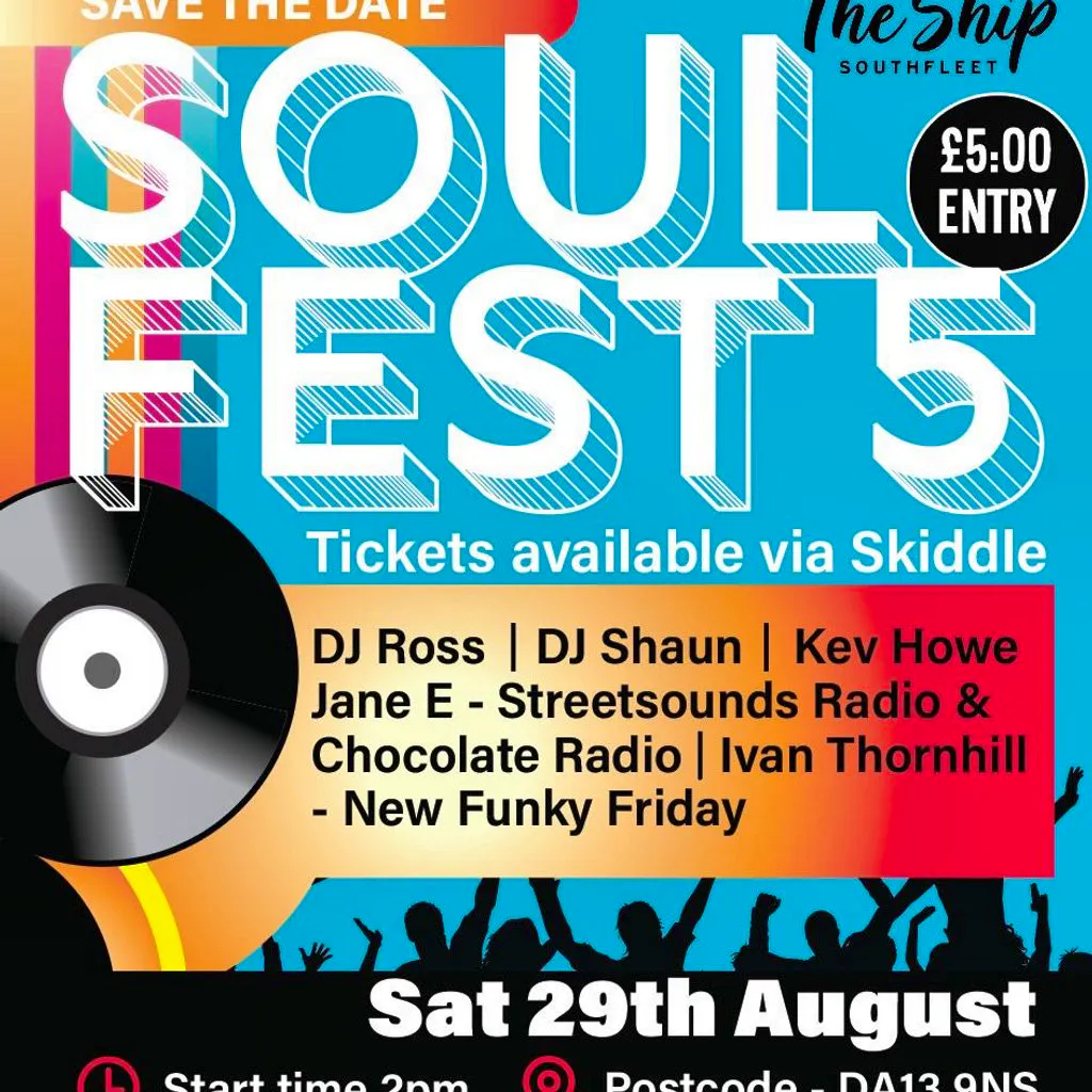 Soul Fest 26 at The Ship Southfleet