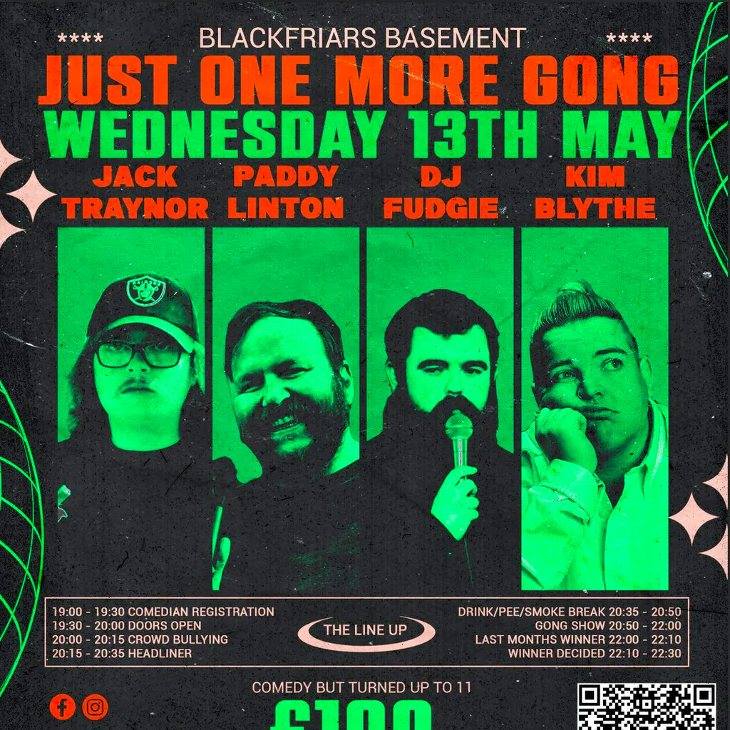 Just One More Gong at Blackfriars Basement