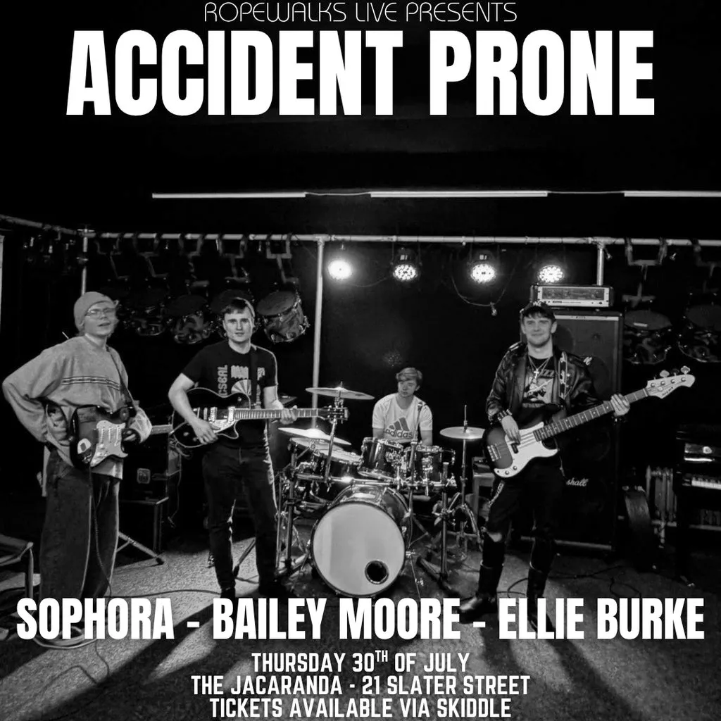 Accident Prone With Special Guests at The Jacaranda Club