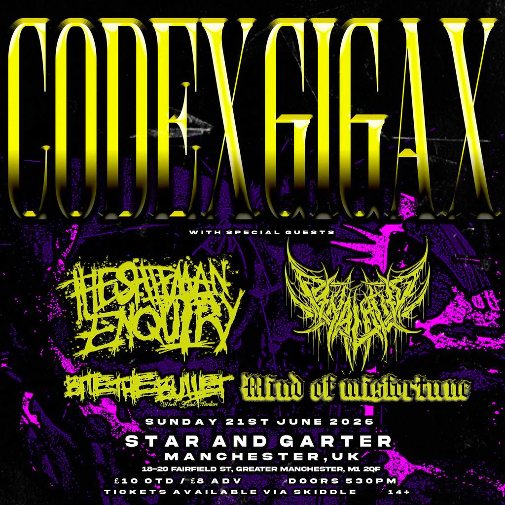 Codex Gigax: Cut Throat City Northern Exclusive Show at The Star And Garter Manchester