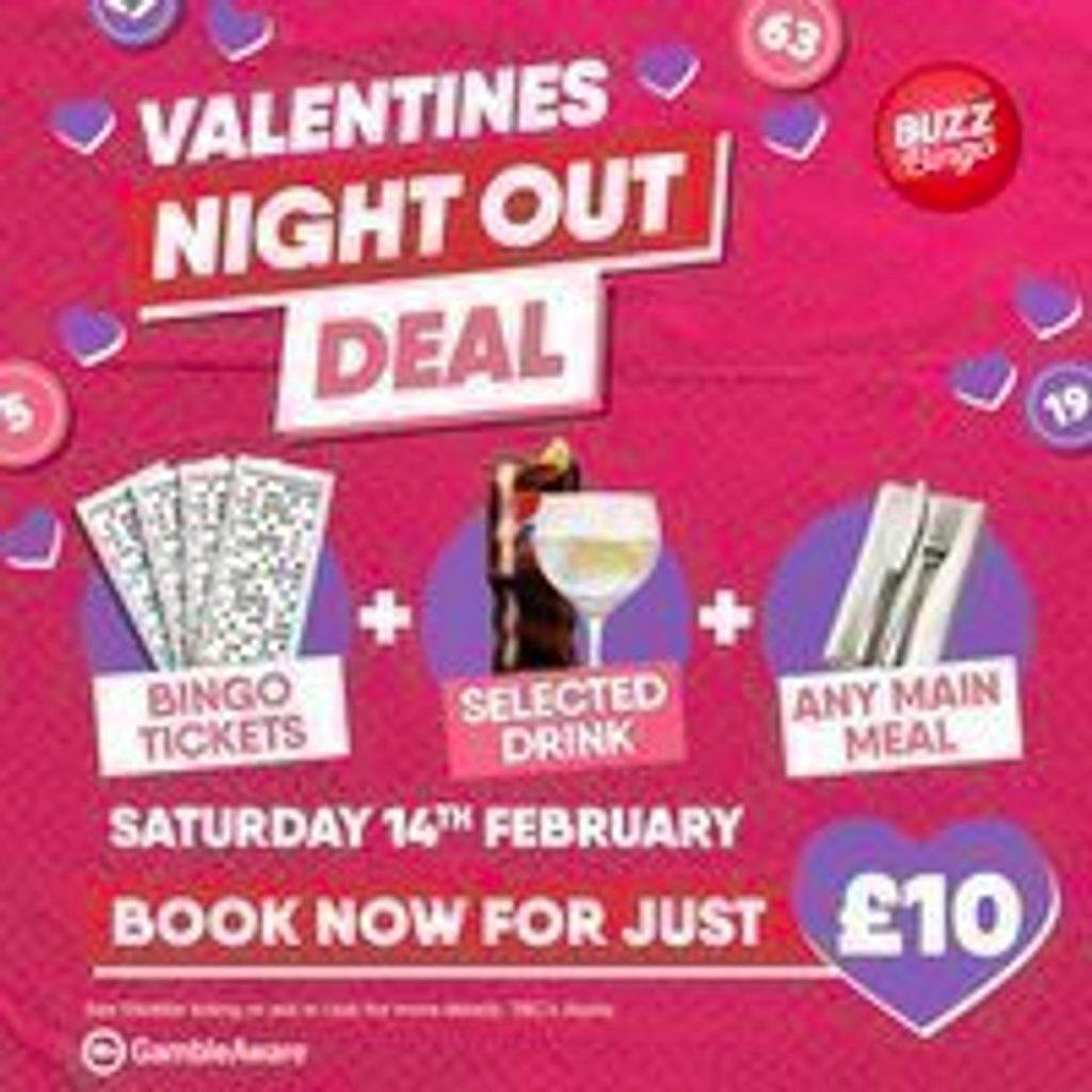 Valentines Day Deal - Buzz Bingo Crawley at Buzz Bingo Crawley