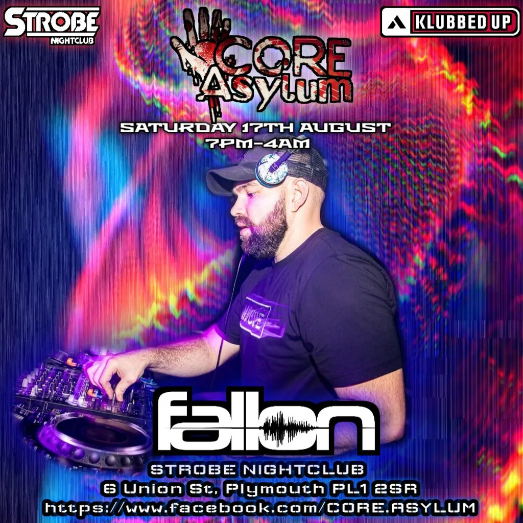 CoreAsylum 3 Tickets STROBE Plymouth Sat 17th August
