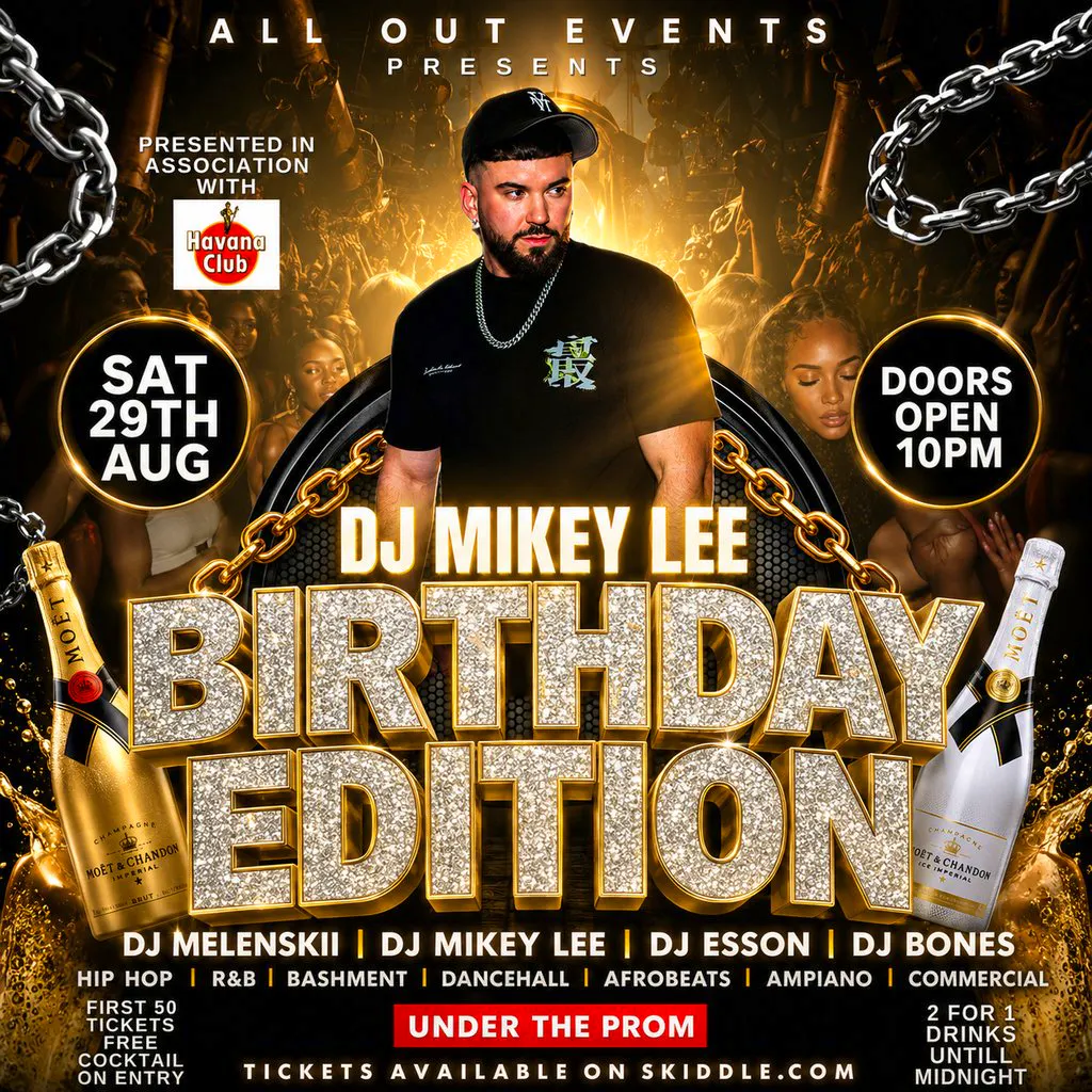 All Out Events DJ Mikey Lee Birthday Edition at Cheltenham: Under The Prom