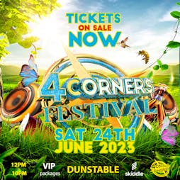 4 Corners Festival 2023 Tickets | ST ALBAN'S Dunstable  | Sat 24th June 2023 Lineup