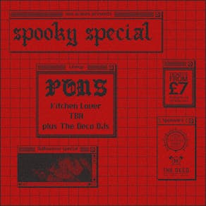 #138 Spooky Special- PONS / Kitchen Lover / Common Tongue