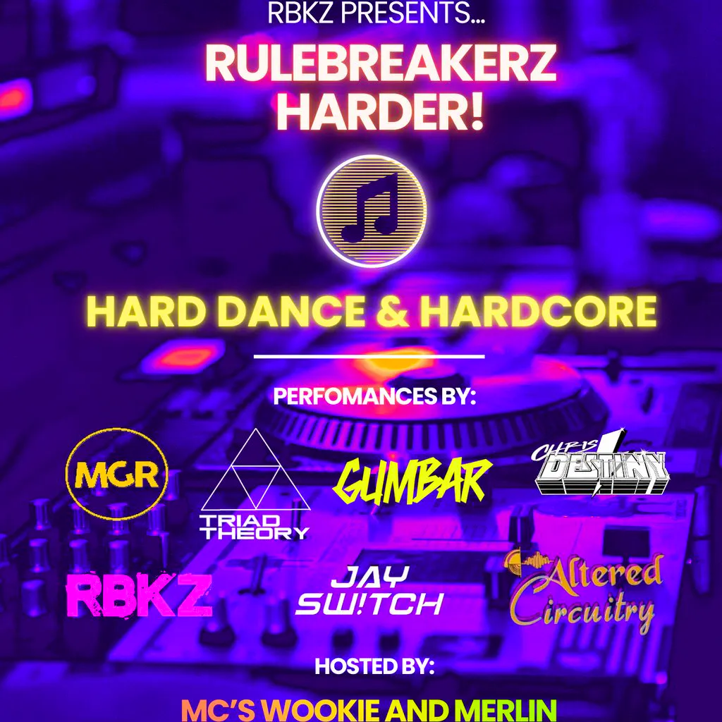 Rulebreakerz Harder at Aldersgate Arms