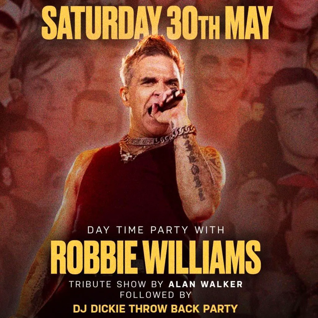 Robbie Williams Daytime Party at The Play House