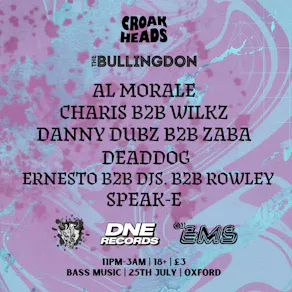 Croakheads: Open Decks at The Bullingdon