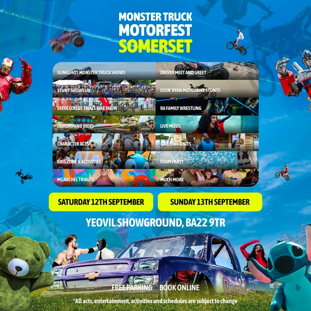 Monster Truck Motorfest Somerset at The Yeovil Showground
