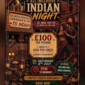 All inclusive night to remember - Indian night