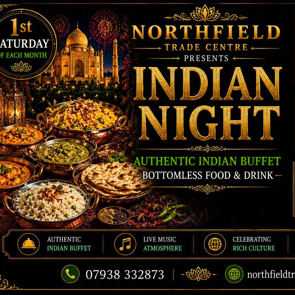 Bottomless brunch themed parties- Indian night 1 session at Northfield Trade Centre