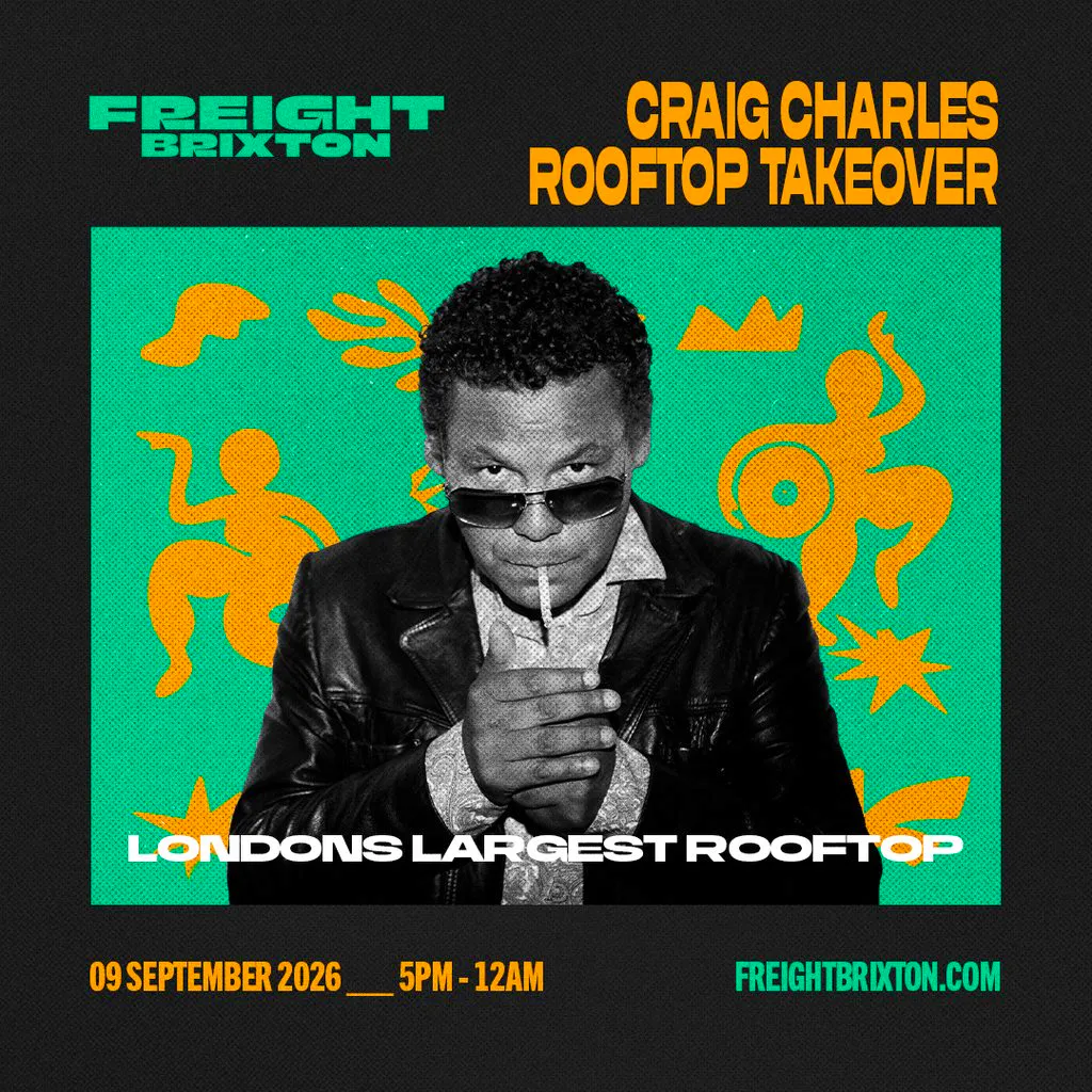 Craig Charles Rooftop Takeover at Freight Brixton