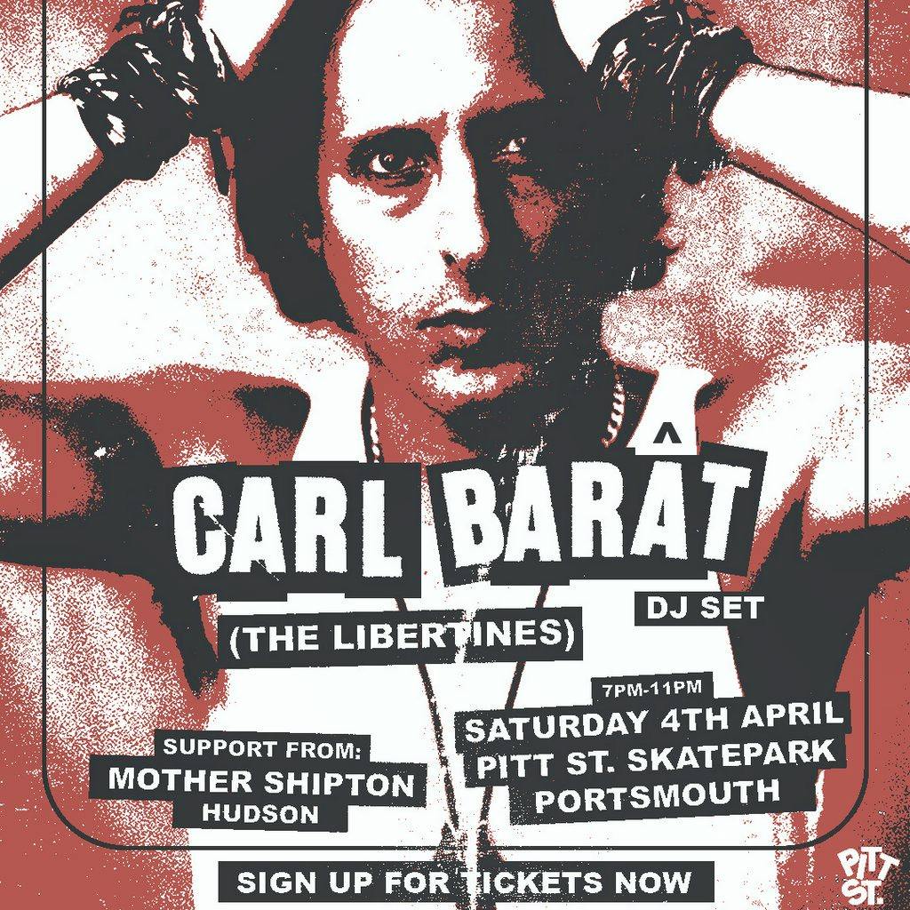 Pitt St. Live: CARL BARAT (Libertines) DJ Set at Pitt St Indoor Skatepark