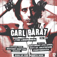 Pitt St. Live: CARL BARAT (Libertines) DJ Set at Pitt St Indoor Skatepark