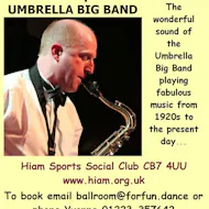 Umbrella Big Band ballroom and latin dance at Hiam Sports And Social Club Putney Hill Rd Prickwillow