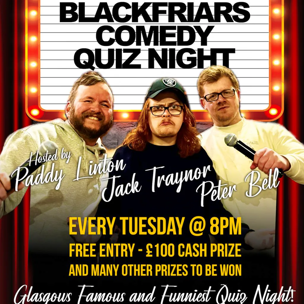 Blackfriars Comedy Quiz Night! at Blackfriars Of Bell Street