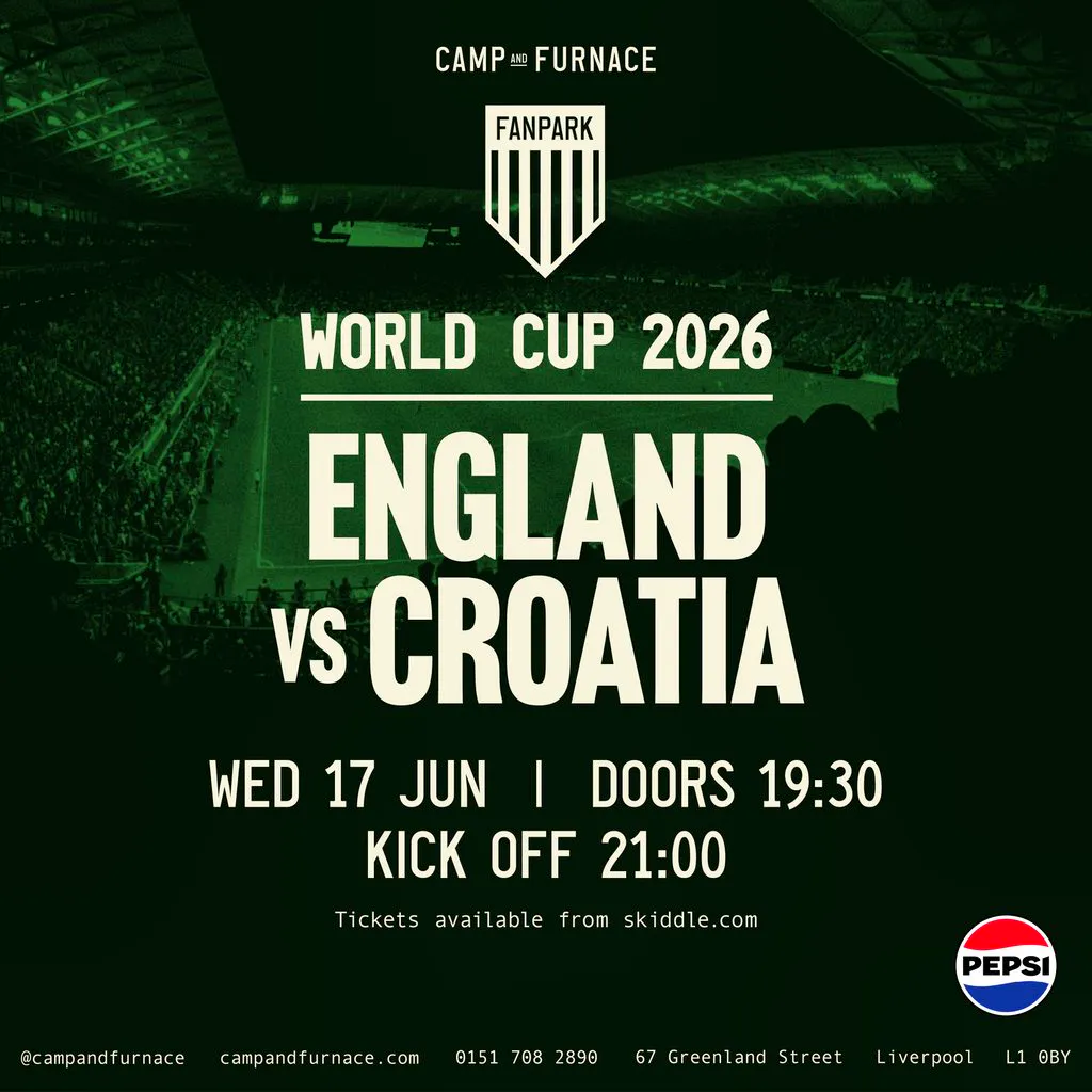ENGLAND V CROATIA - Football World Cup (Free Entry) at Camp And Furnace