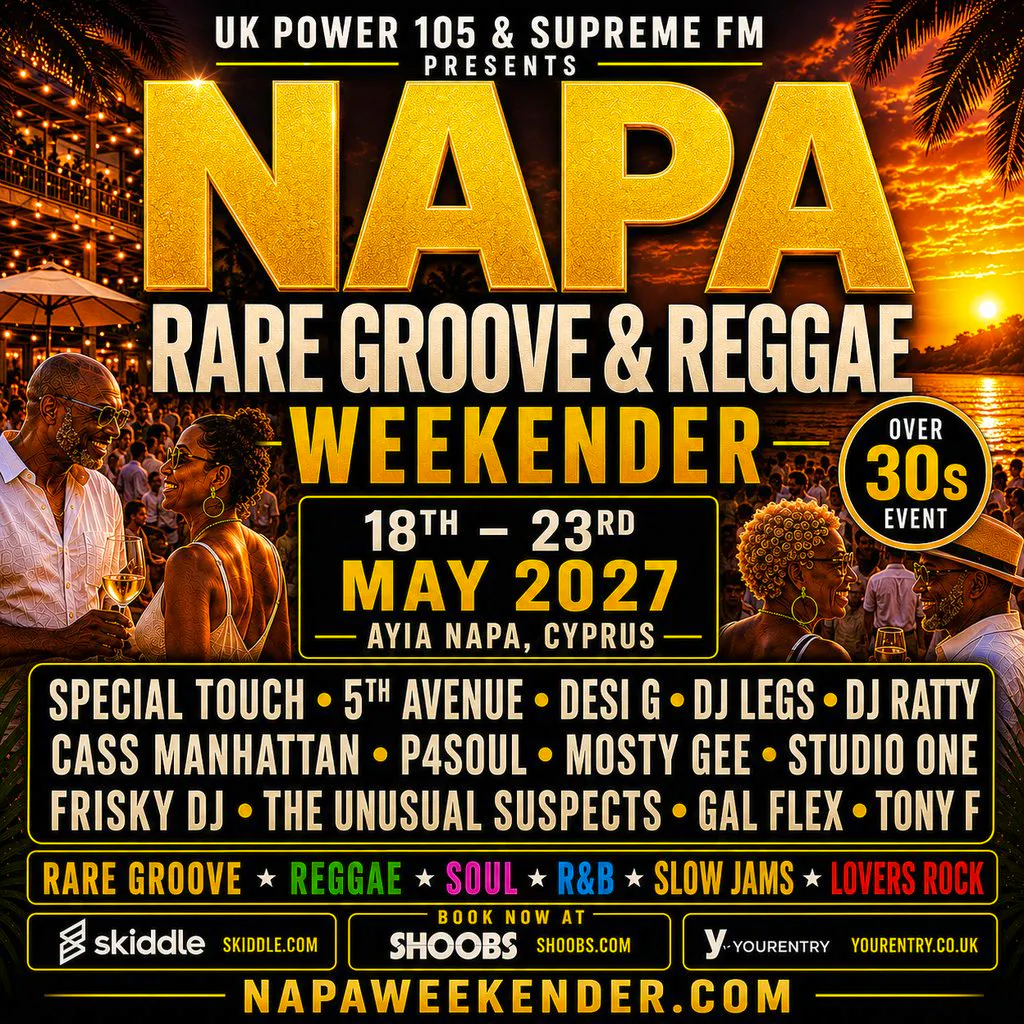Napa Rare Groove & Reggae Weekender 2027 | Ayia Napa, Cyprus at Ayia Napa
