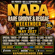 Napa Rare Groove & Reggae Weekender 2027 | Ayia Napa, Cyprus at Ayia Napa