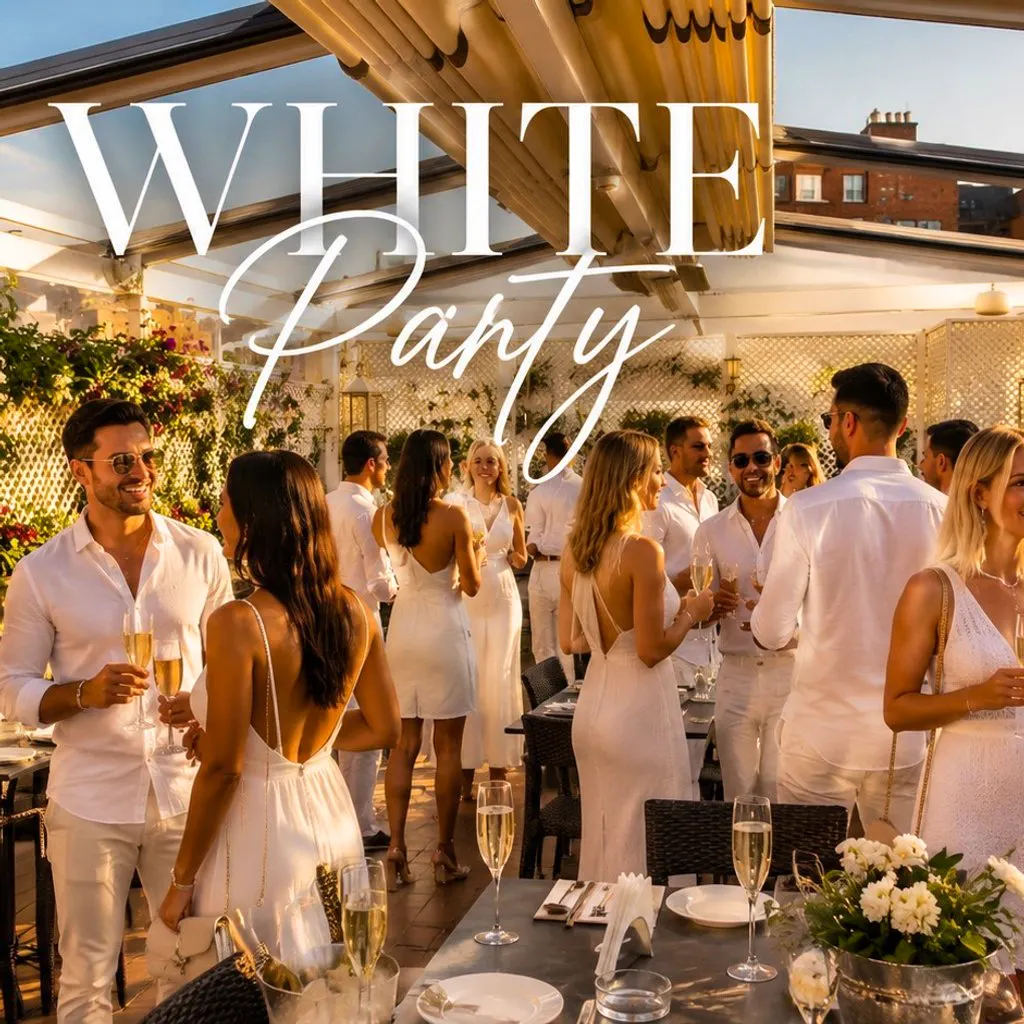 GREEK WHITE PARTY ROOFTOP and SPEED DATING at Elysee Restaurant
