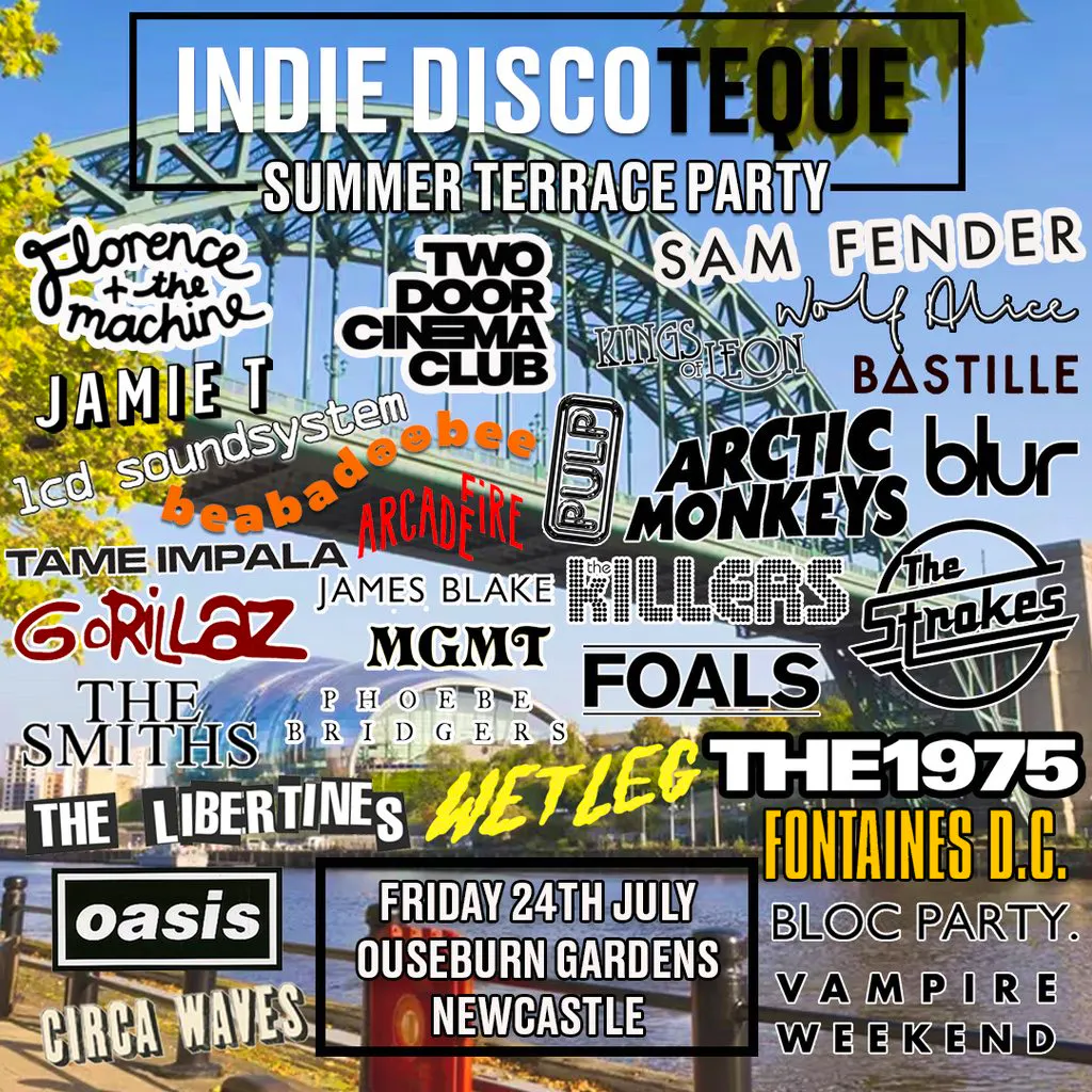 Indie Discoteque Summer Terrace Party (Newcastle) at Ouseburn Garden