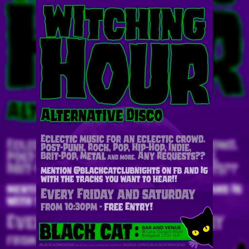 Witching Hour Alternative Club Night at Black Cat Bridgend