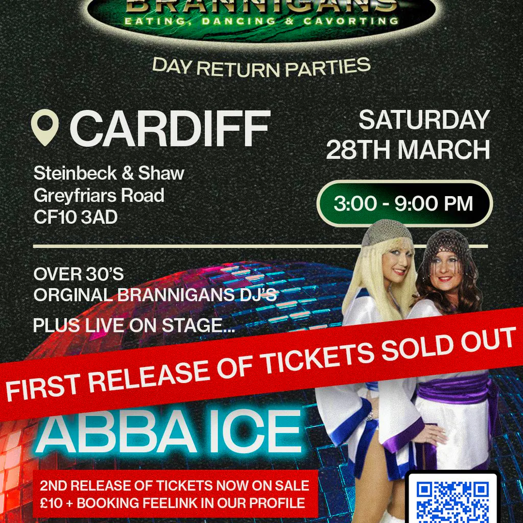 Brannigans Day Return Parties at Steinbeck And Shaw Cardiff