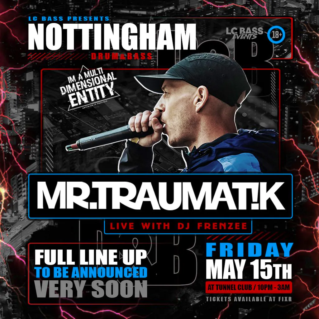 Mr Traumatik tour 2026 at Tunnel Nightclub