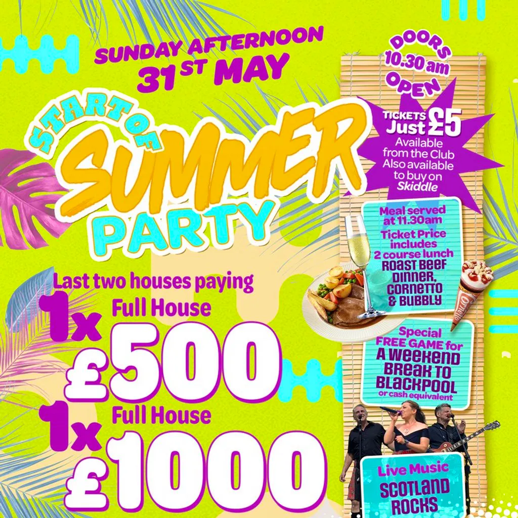 Start of Summer Party at Carlton Bingo Inverness