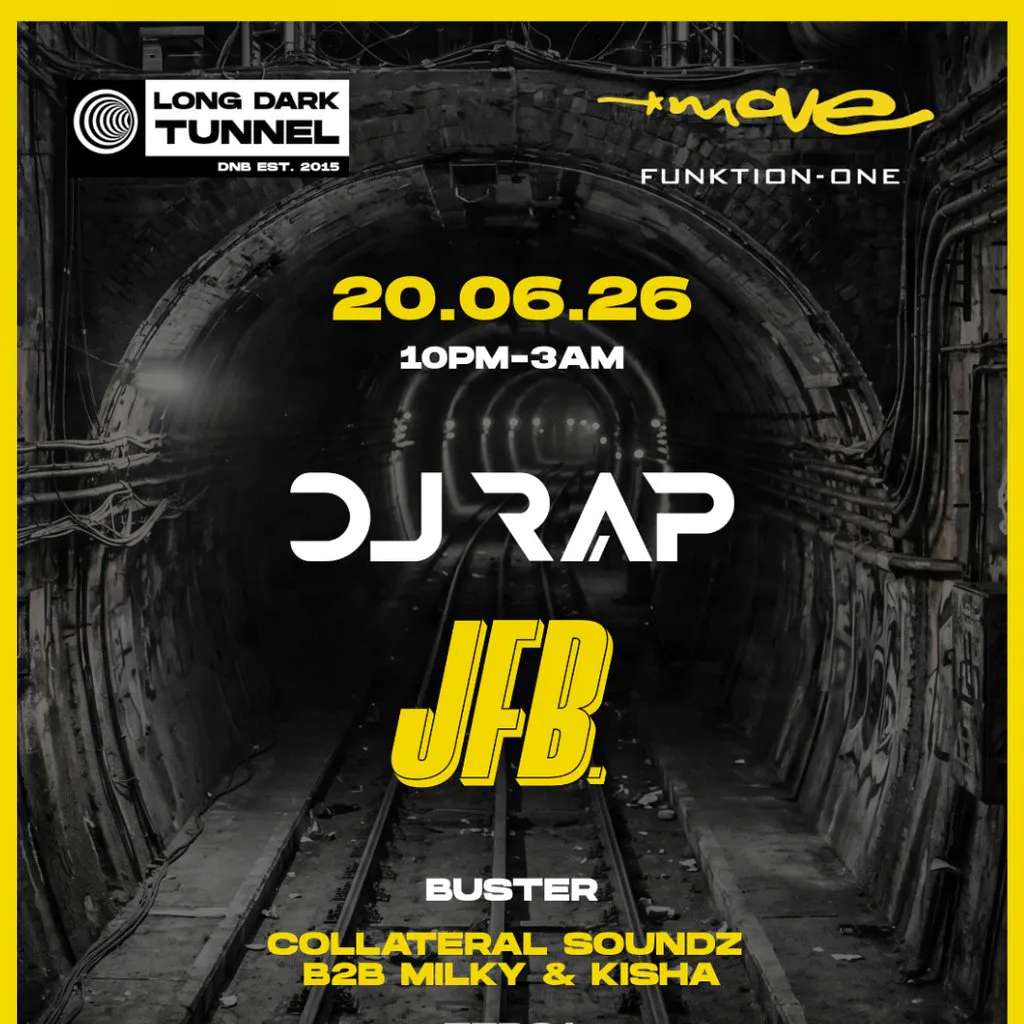 Long Dark Tunnel | DJ RAP, JFB + more | 20.06.26 | Exeter at Move Exeter