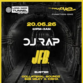 Long Dark Tunnel | DJ RAP, JFB + more | 20.06.26 | Exeter
