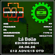 Mörderstein + Type Of Negative at La Belle Angele