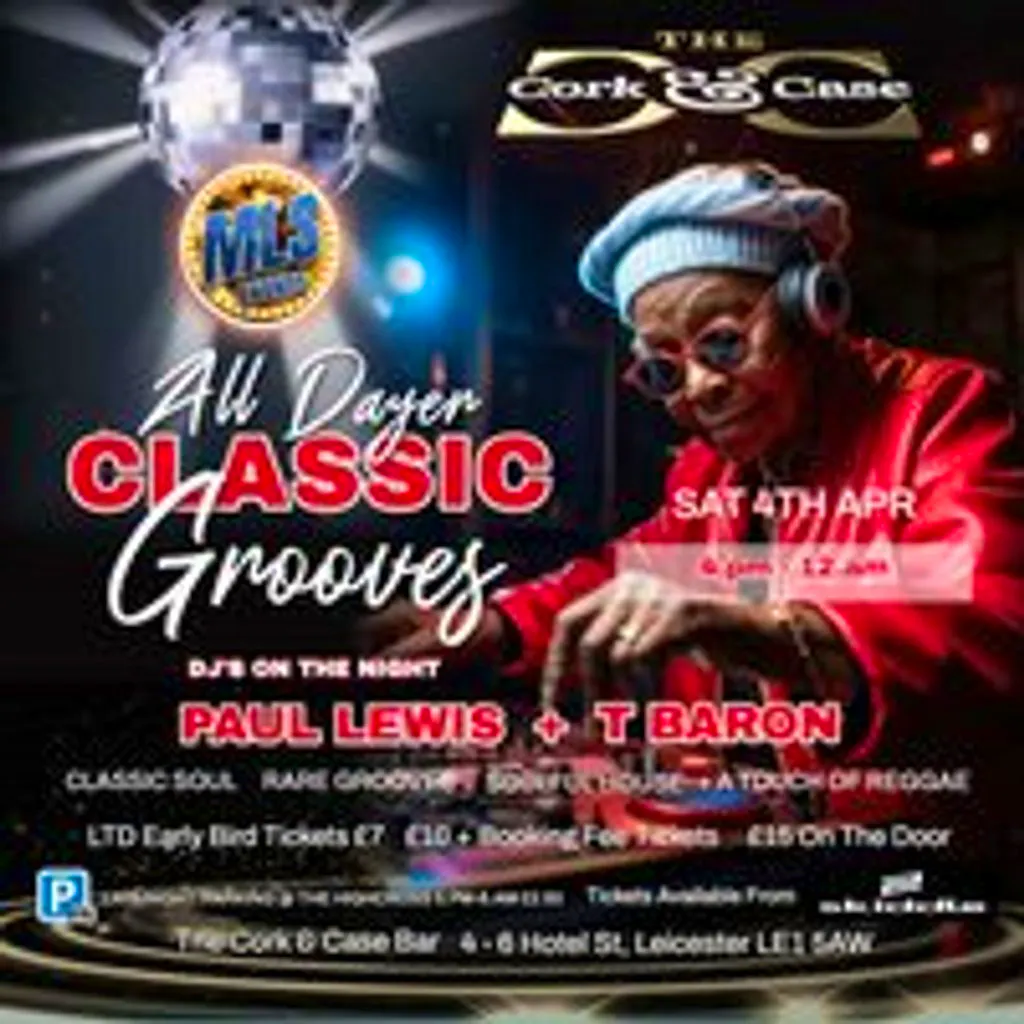 Classic groove All Dayer at The Cork And Case