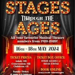 AMCS Presents-Stages Through The Ages Tickets | The Prince Of Wales Theatre Cannock  | Thu 16th May 2024 Lineup