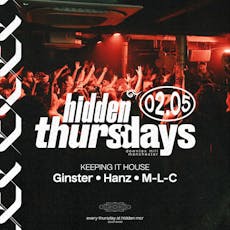 Hidden Thursdays | 2nd May at Hidden