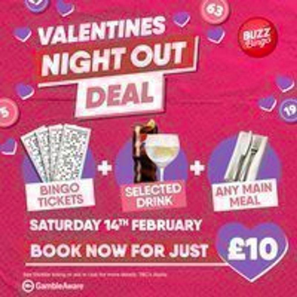 Valentines Day Deal - Buzz Bingo Southampton Lordshill at Buzz Bingo Southampton