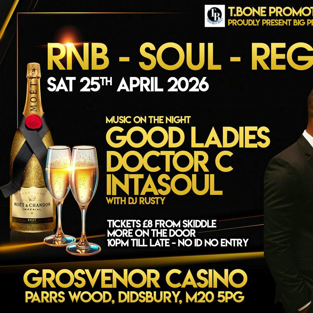 TB PROMOTIONS  R&B SOUL REGGAE 90s at Grosvenor Casino Didsbury