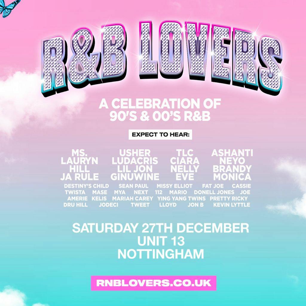 R&B Lovers - Saturday 27th December - Unit 13 Nottingham at Unit 13