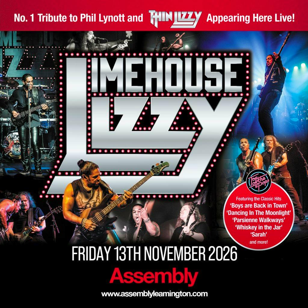 LIMEHOUSE LIZZY Friday 13/11/26 at The Assembly Leamington