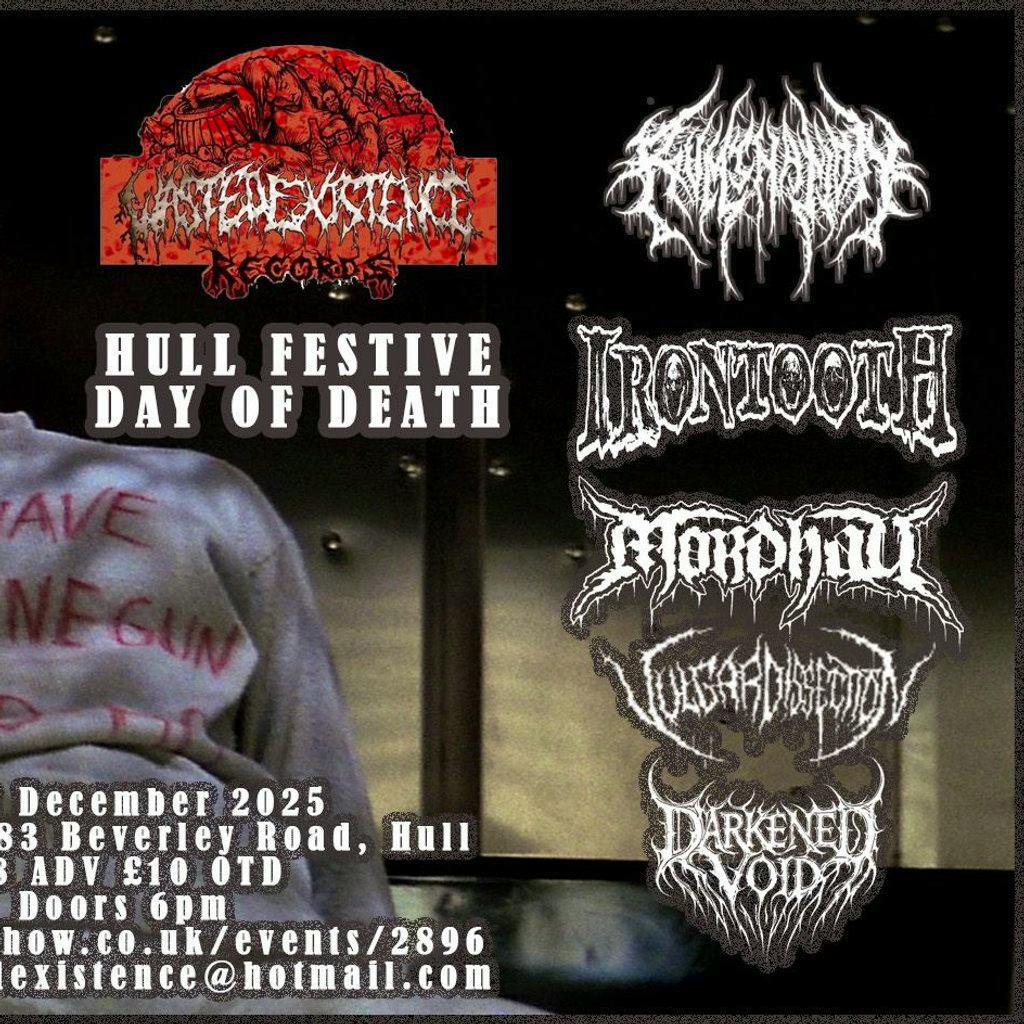Hull Festive Day of Death Fest at O'Rileys at ORILEYS LIVE MUSIC VENUE