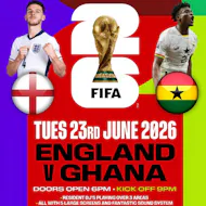 England vs Ghana @ Sunrooms at Sunrooms2 Southend On Sea