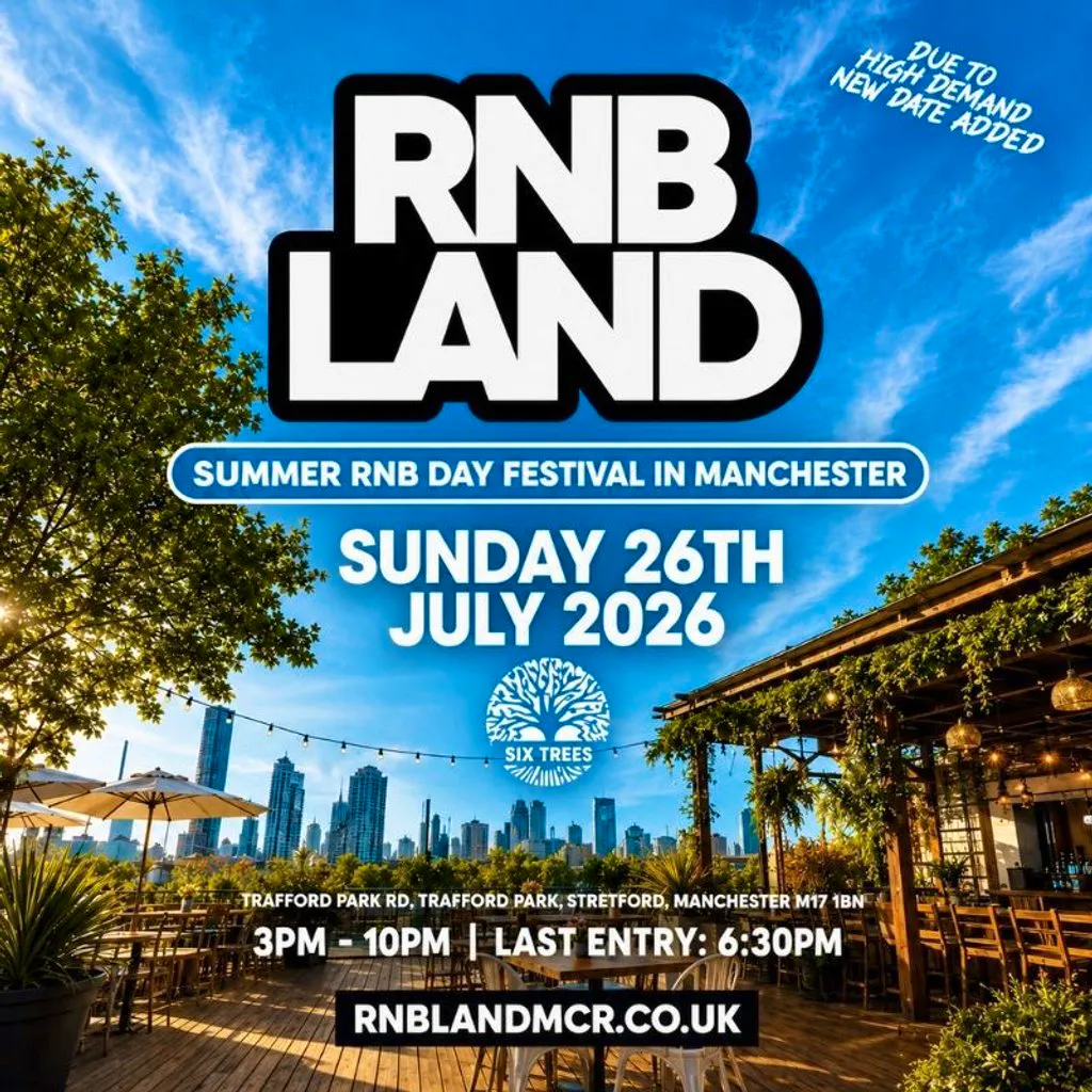 RNBLAND - Manchester's Biggest RnB Summer Day Festival (1000 RNB at Six Trees