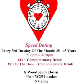 Speed Dating 35 - 45 years Tuesdays