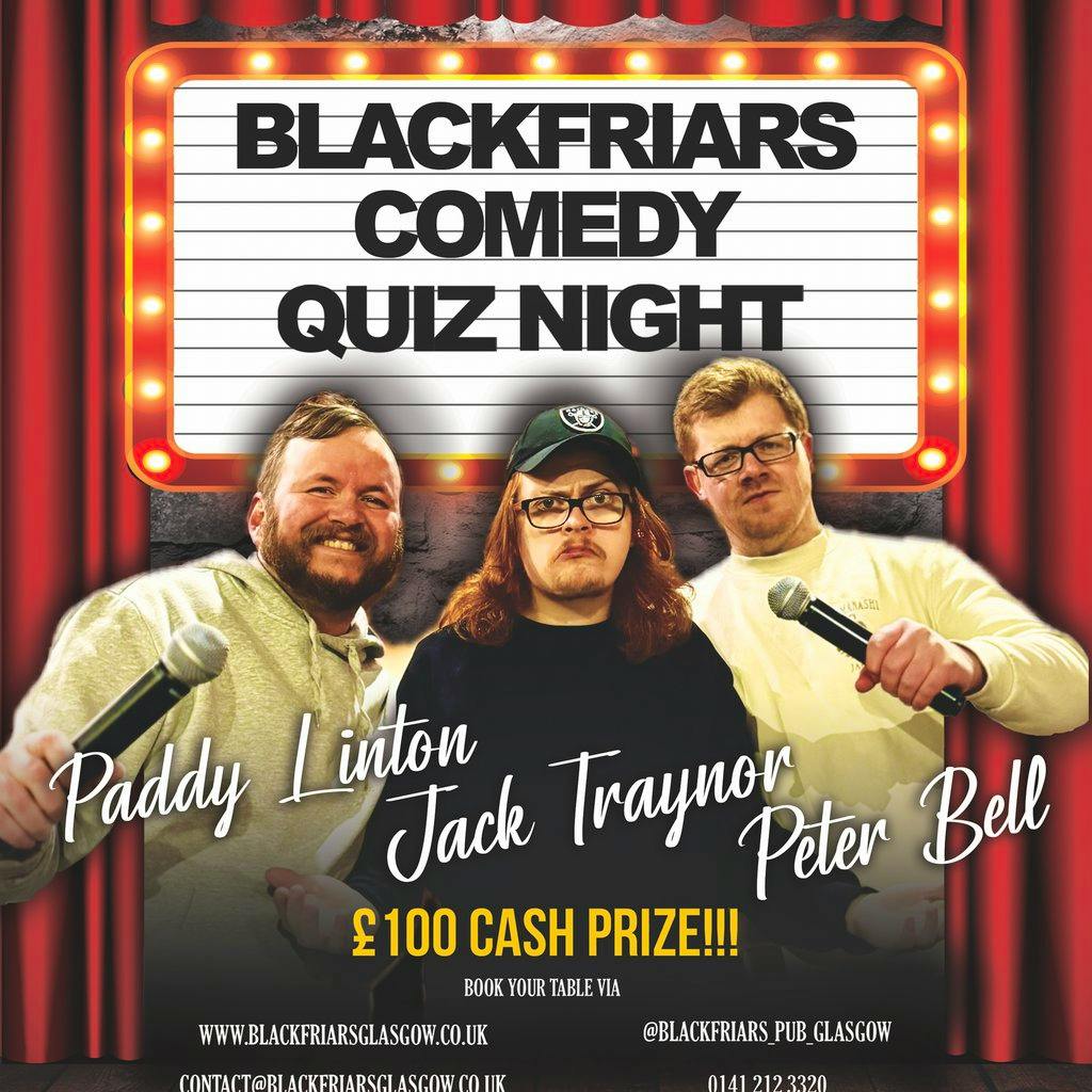 Blackfriars Comedy Quiz Night! at Blackfriars Of Bell Street