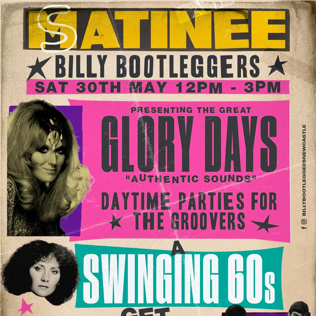 GLORY DAYS - A Swinging 60s Get Together at Billy Bootleggers