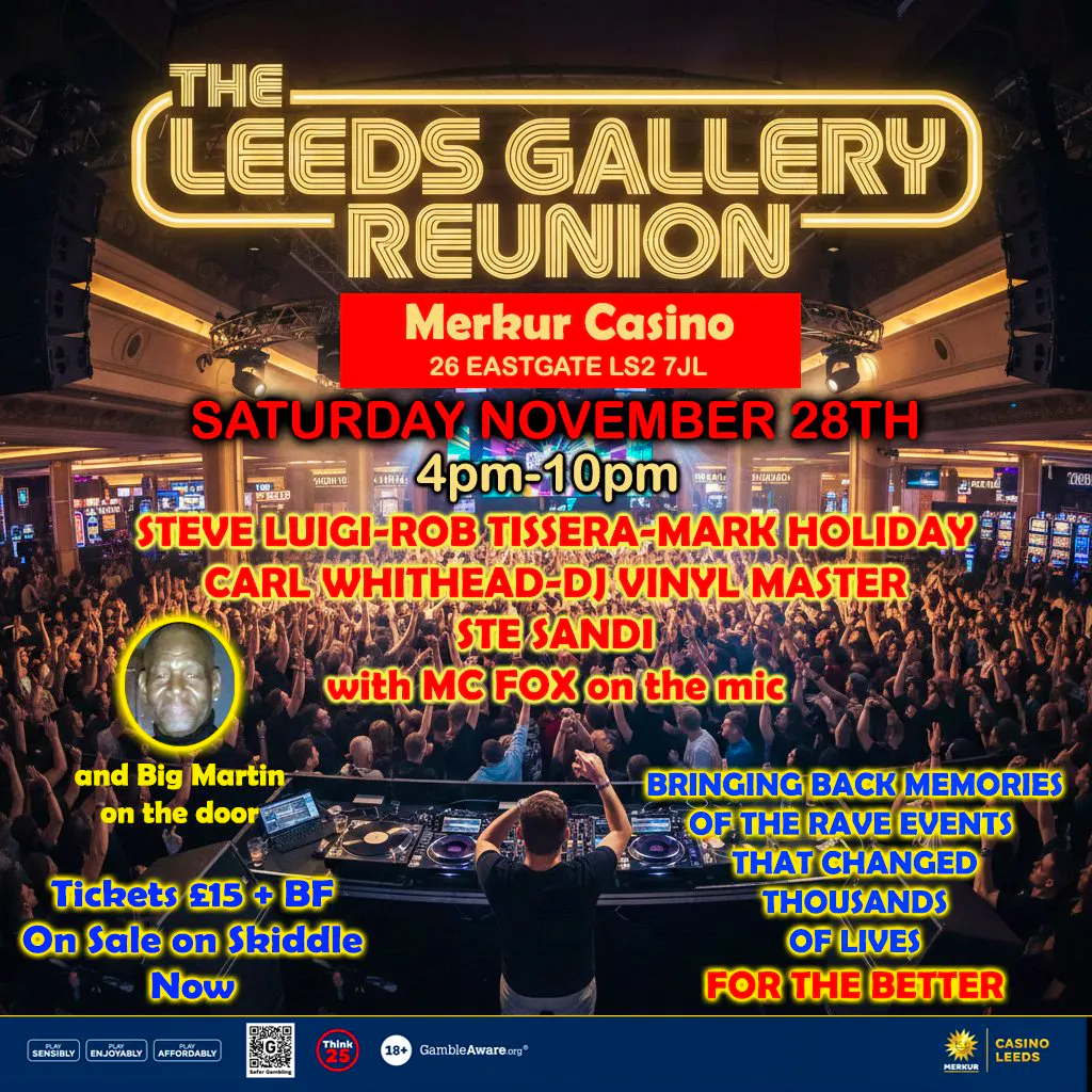 Leeds Gallery Reunion 2026 at Merkur Casino Leeds