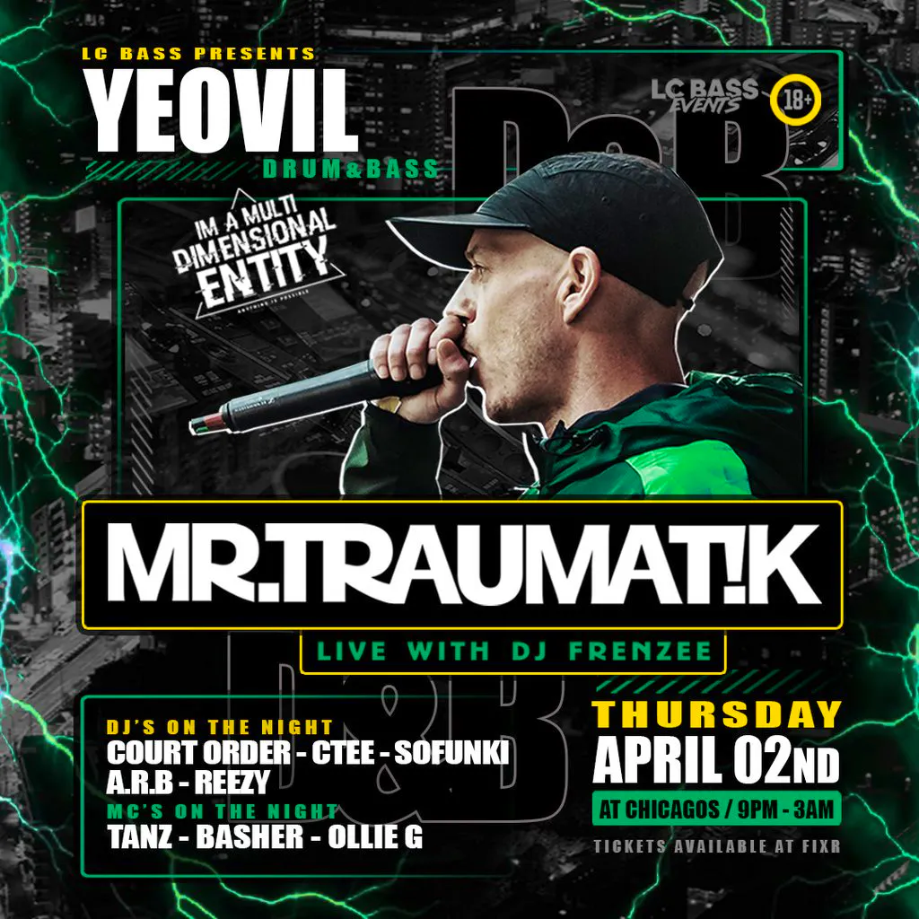 Mr Traumatik tour 2026 at Chicago's