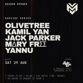 Musevents presents: Season OPENER /Suki10c Series - 29 August